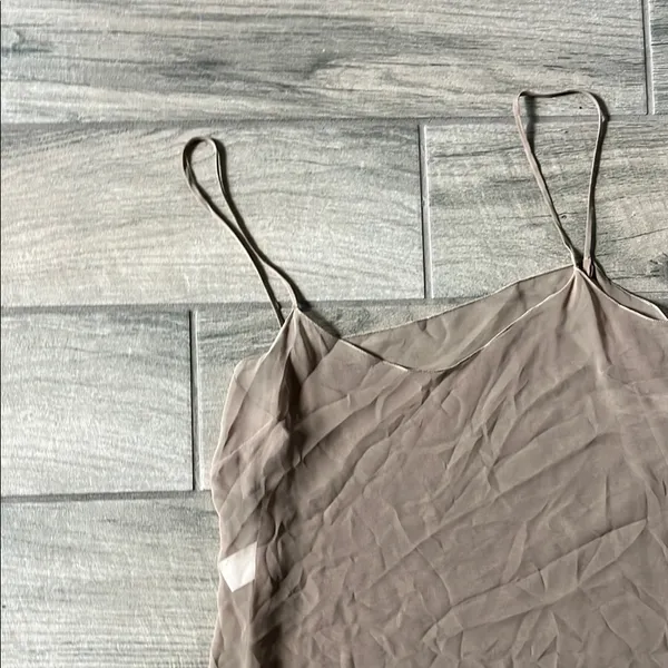 Tan Spaghetti Strap slip Dress Size 10 - Image 4