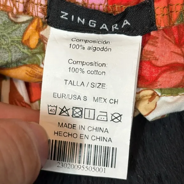 Zingara Swimwear Floral Vibrant Beach Pink Flowing Y2K Bohemian Size Small 26 - Image 2
