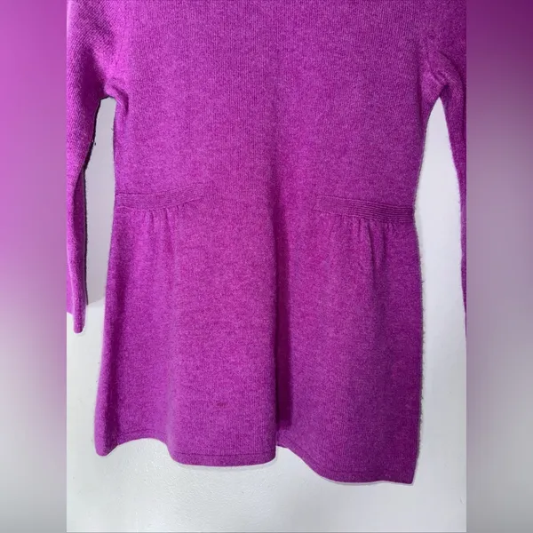 J Crew Divina Small Purple Cashmere‎ Sweater - Image 3