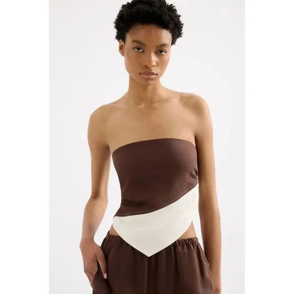 ✨Nude Lucy Serafin Bodice Espresso Sz Large Top✨ - Image 4