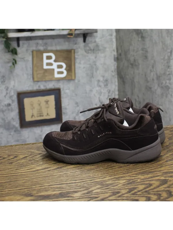 Easy Spirit Romy Womens Walking Easy On Lace Shoes Sneakers Dark Brown 8N - Image 2