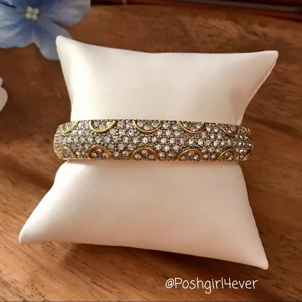 Premier Designs Hinged Bangle Bracelet Magnetic Closure - Image 2