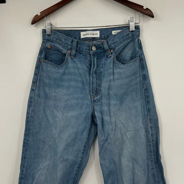 Aritzia Denim Forum The ‘90s So-Soft Hi-Rise Baggy Jean relaxed fit blue pockets size 26 - Image 6