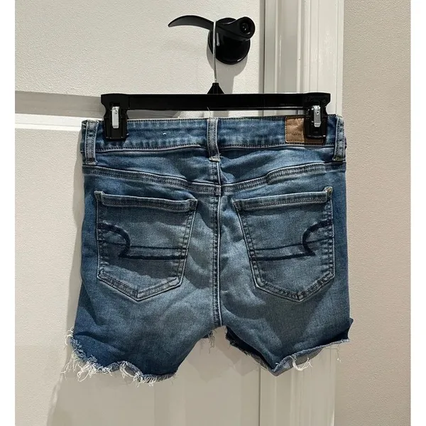 American Eagle High Rise Shortie Denim Shorts - Image 2