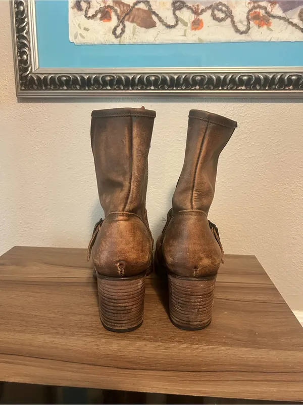 Freebird by Steven Carlito leather harness boots Size 11 - Image 5