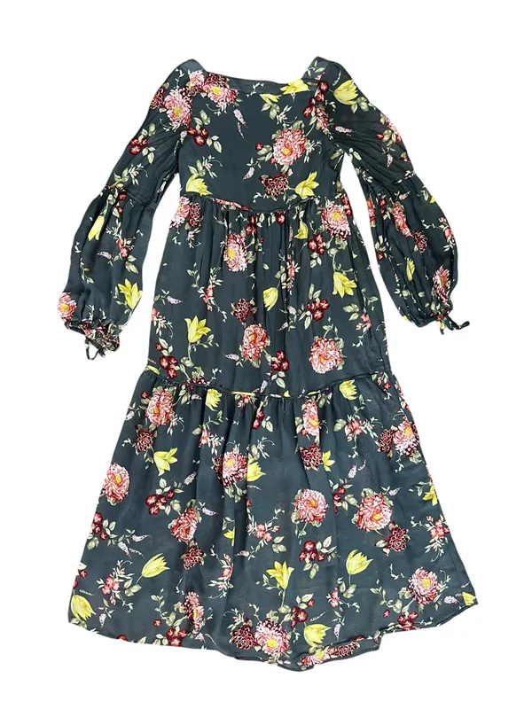 Anthropologie Women’s Evelin Square Neck Floral 3/4 Length Sleeve Maxi Dress S - Image 6