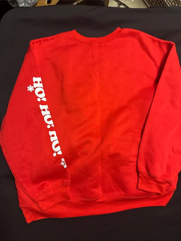 Wound Up Red "Merry & Bright" Woman’s Holiday Sweatshirt - Image 3