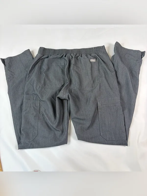 Figs Technical Scrubs Gray Top Pants Set Women's Size XSmall - Image 9