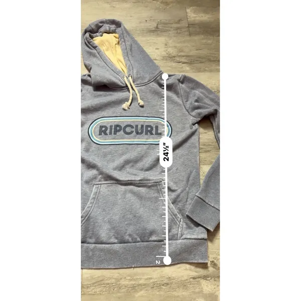 Rip Curl Women's Small Blue Soft Puff Hoodie Surf Casual Relaxed Size M A4-0010 - Image 5