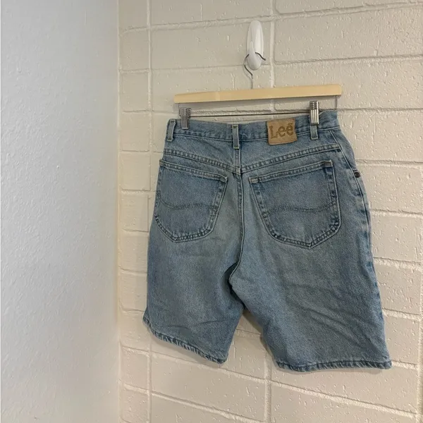 Vintage Lee light wash Jean shorts - Image 2