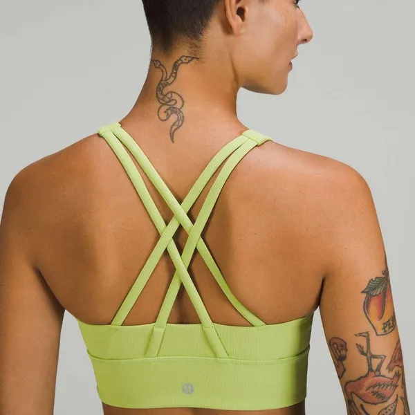 Lululemon Energy High-Neck Longline Ribbed Luxtreme Bra Size 4 - Image 2