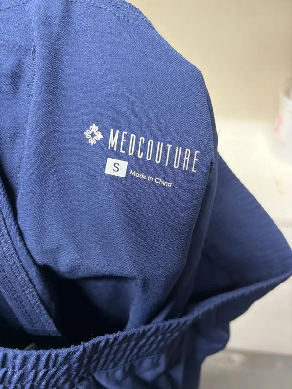 Med Couture Scrub Blue Navy Jogger Pants - Image 8