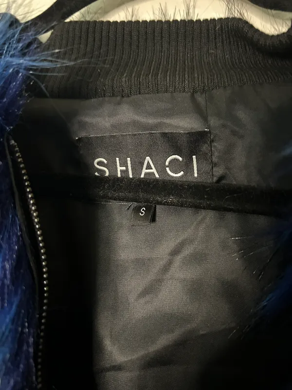 Shaci Faux Fur Coat Black - Image 5