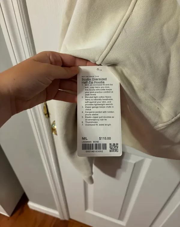 Lululemon Scuba Oversized Half-Zip Hoodie - Image 3