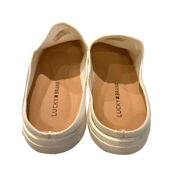 Lucky Brand Larlan Mule Slip On Knit Off White Womens Casual Capsule Wardrobe 10 - Image 8