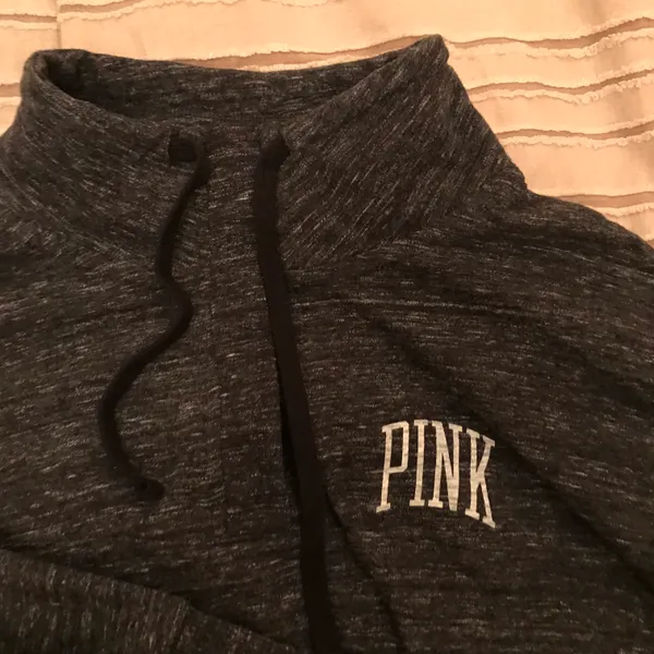 PINK Victoria’s Secret Quarter Button Up Cropped Sweatshirt - Image 6