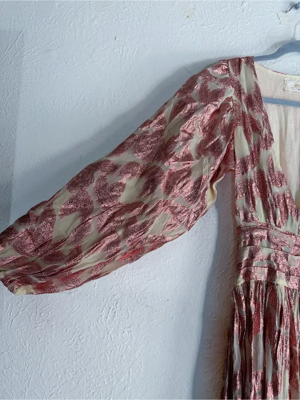 Jen’s Pirate Booty Rising Star Lapis Maxi Dress Pink Metallic NWT XS Fairycore - Image 5
