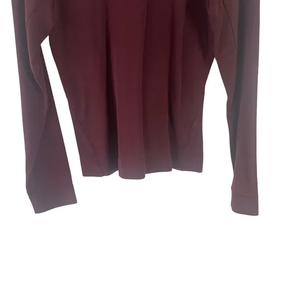 Patagonia Women's Size Small‎ Burgundy Red Long Sleeve Crewneck Sweater - Image 3