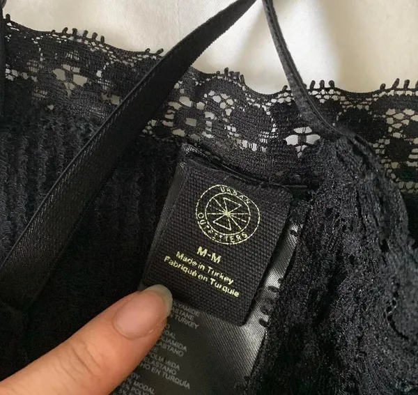 Urban Outfitters Black Lace Crossover Cami - Image 3