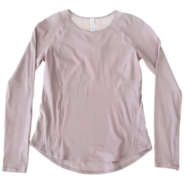 Size 4 Lululemon Sculpt Long Sleeve Powdered Mauve Top - Image 3