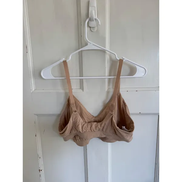 Aerie nude ribbed‎ wireless bra size xl - Image 4