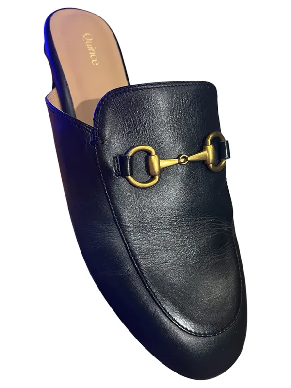 Quince mule horsebit loafers, Italian leather size 8 - Image 3