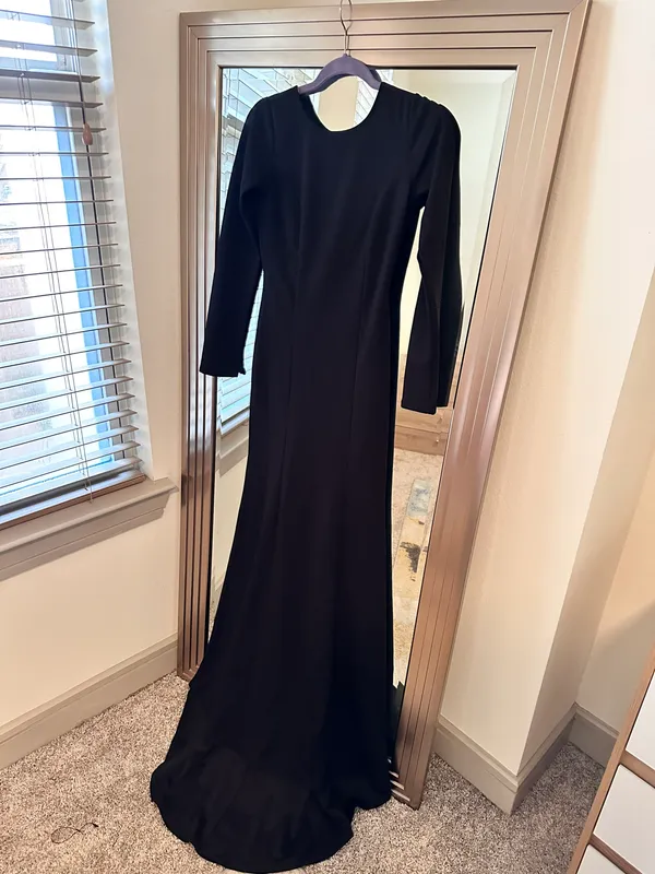 Lulus Black Long Sleeve Dress - Image 3