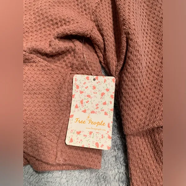 NWT free people we the free Wrap Top twist front cactus tint large MSRP$78 - Image 5