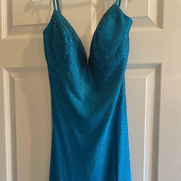 Blue Sherri Hill Dress - Image 7