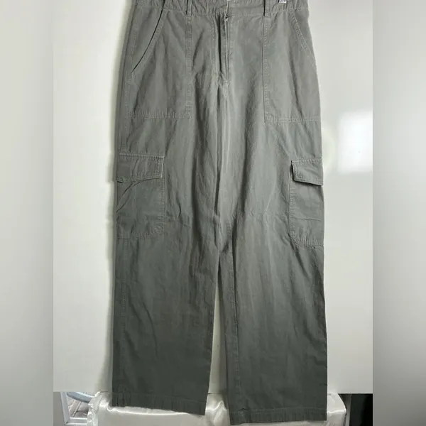 100% cotton White Fox Boutique Light Gray Women's wide leg 092 - Image 2