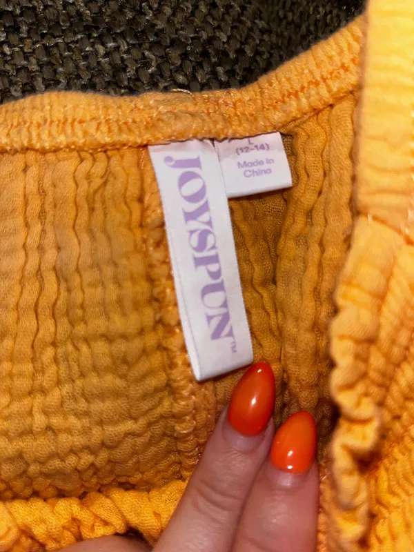 JoySpun orange flowly blouse Size L - Image 2