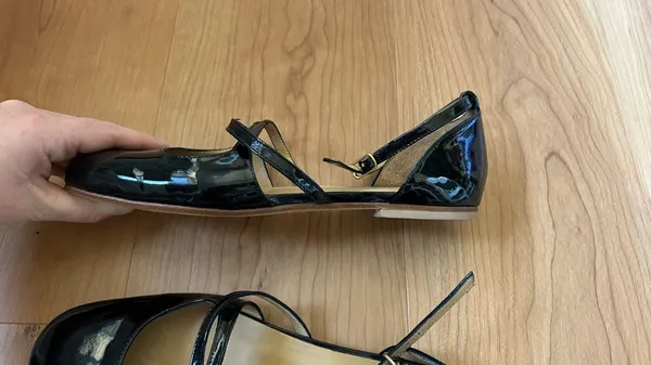 A.P.C Patent Leather Black Mary Jane Flats - Image 5