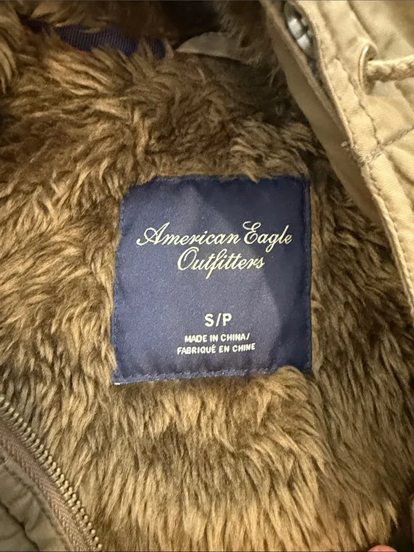 American Eagle Women's Size Small Sherpa Lined Hooded Jacket - C34-130 - Image 2