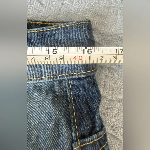 MANFINITI NWOT Dark Blue Wide Leg Jeans - Image 5