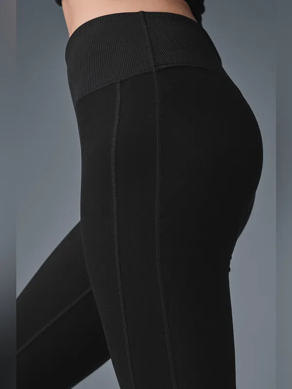 ALO High-Waist Alosoft Lounge Legging in Black Size L - Image 7