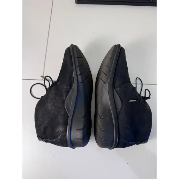 Dansko Fawna Black Leather Ankle Boots Women Size 38 7.5 Lace Up Comfort Casual - Image 4