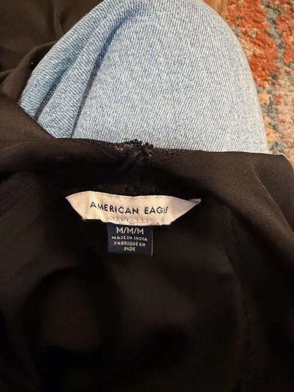 American Eagle Black Slip Dress - Image 3