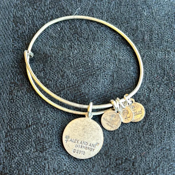 Alex and Ani Silver L Charm bracelet - Image 3