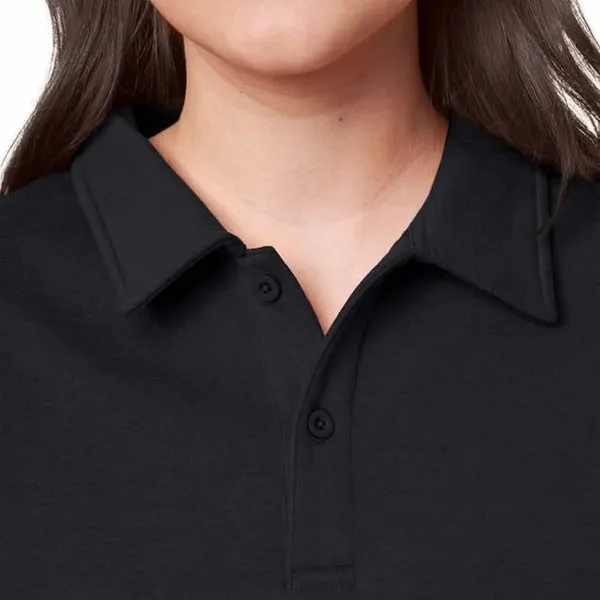 Mondetta Collared Fleece Pullover Top NWT Women's Size Large Black - Image 9