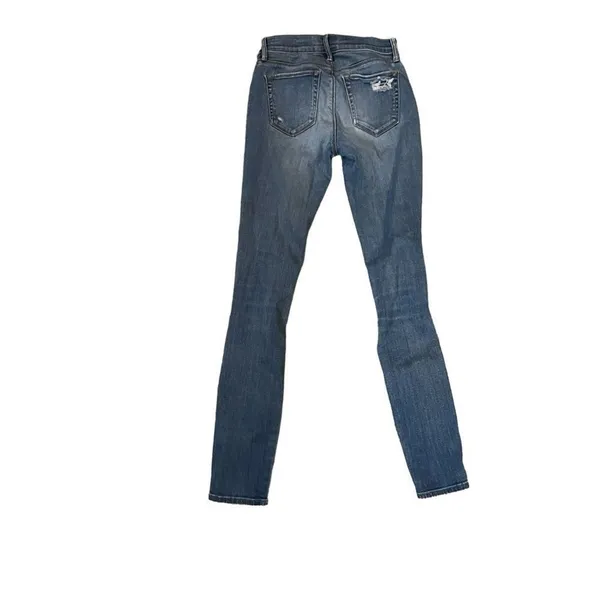 PacSun Los Angeles‎ Jegging Jeans Womens Size 23 Dark Wash Distressed - Image 5