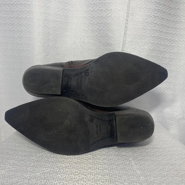 Emanuele Crasto Brown Western Cowboy Booties women sz 37 / US 6.5 - Image 6
