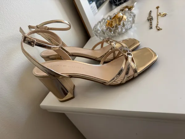 Gold Tommy Hilfiger Heels - Image 2