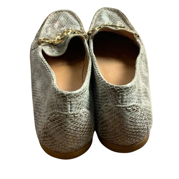 Stuart Weitzman snake print leather loafer size‎ 7.5 - Image 5