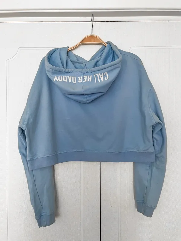 Call Her Daddy I Am Unwell Cropped Hoodie - Image 4