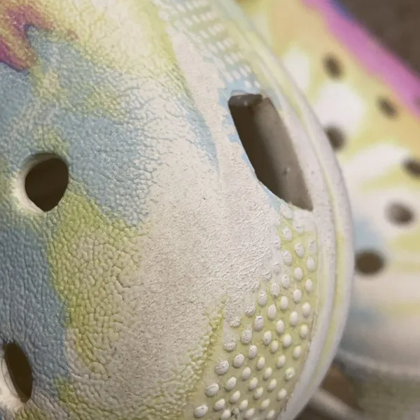 CROCS White Pastel Tie Dye Clog Sandal Shoes Unisex Mens 7 Womens 9 - Image 12