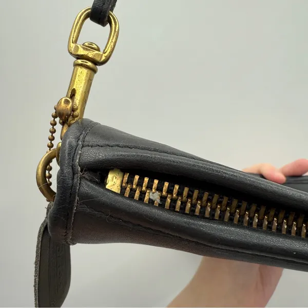 Vintage Coach Bonnie Cashin Era‎ Convertible Black Crossbody Wristlet Bag - Image 9