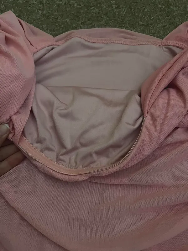 Pink ruched body con dress #partydress #goingout Wore it once for an event No flaws - Image 4
