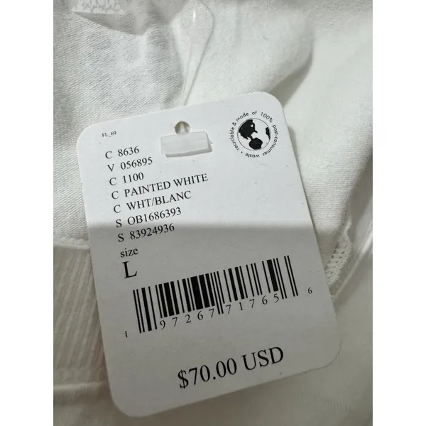 Free People Movement Hot Shot Muscle Tank Top White Women's Size Large - Image 13