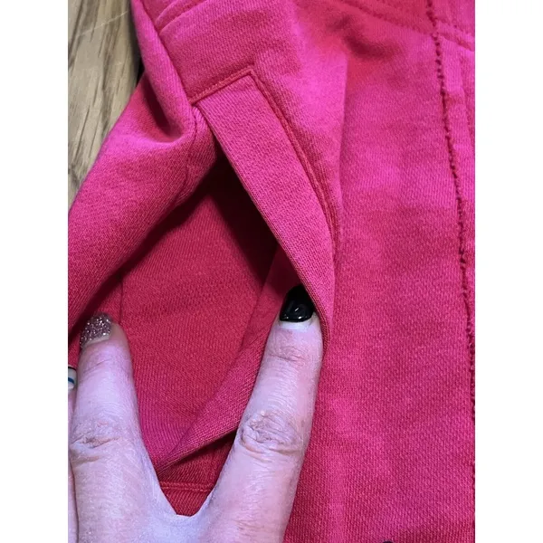 Lole Pink Hooded‎ Zip Up Moisture Wicking Jacket Size Large Athletic Preppy City - Image 13
