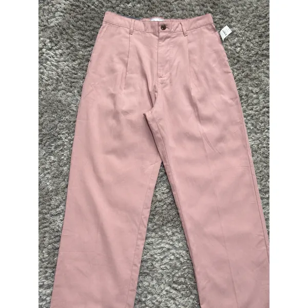 GAP 90s Loose Women’s High Rise Wide Leg Trousers Pink Size S Coastal Boho NWT - Image 2